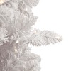 Northlight 9' Pre-Lit Flocked Norway White Pine Artificial Christmas Tree, Warm White LED Lights - image 3 of 4