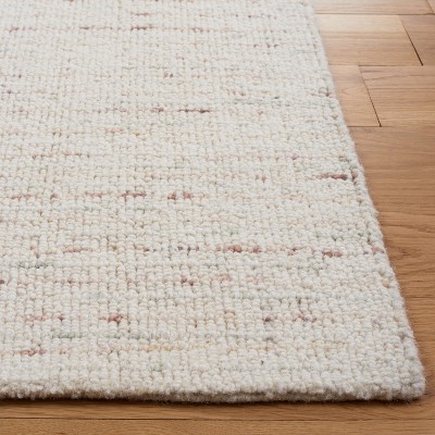 Ivory Elegance Abstract Hand-Tufted Wool Rug - 6' x 9'