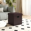 15" Ottoman with Storage, Folding Footstool, Storage Ottoman Bench, Cube Storage Chest Bedroom Bench with Storage 660 lb Load Capacity - 3 of 4