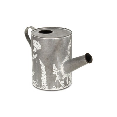 Cheung's Marco Galvanized Garden Pattern Pitcher Decor - Large