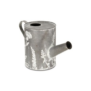 Cheung's Marco Galvanized Garden Pattern Pitcher Decor - Large - 1 of 4