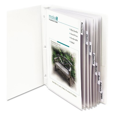 C-Line Sheet Protectors with Index Tabs Clear Tabs 2" 11 x 8 1/2 8/ST 05587