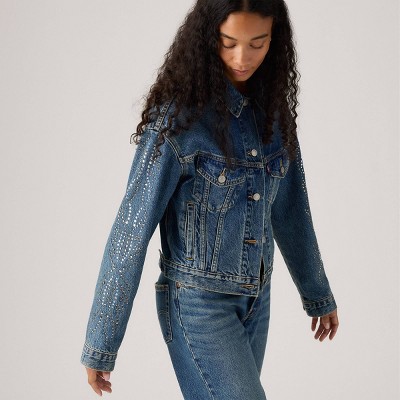 Levi's Women's Shrunken 90's Trucker Jacket - Solargenic - image 4