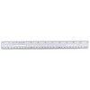 Charles Leonard Clear Plastic Ruler, 12", Pack of 48 - 2 of 2