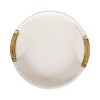 Kate and Laurel Valeska Round Tray with Handles - 3 of 4
