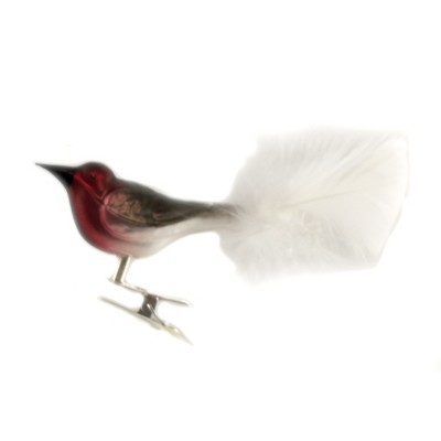 Golden Bell Collection 1.5" Bird Clip-On With White Tail Ornament Christmas Spring  -  Tree Ornaments