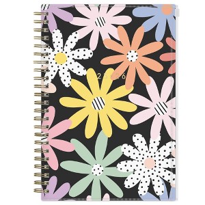 Blue Sky Brook Gossen Planner PP with Zip Pouch 5"x8" Weekly/Monthly Wirebound (15 Month) Happy Daisies - 1 of 4