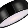 CWI Lighting Campton 3 Light Drum Shade Flush Mount With Black Finish - 3 of 4