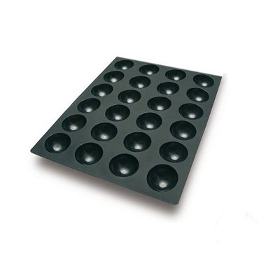 Silikomart Silicone Bakeware Half Sphere, 3.78 oz, 24 cavities