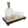 DOMETOUR Set of 6 Bar Set with Mango Wood Stand Great for Weddings, Anniversaries, Holiday Dinners - 3 of 4