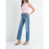 Women's Slim Palazzo With Scissor Cut Jeans - JUST BLACK DENIM - 3 of 4