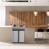 Automatic Trash Can, Stainless Steel Wastebasket, Smart Motion Sensor Rubbish Can, 2 Compartment - 3 of 4