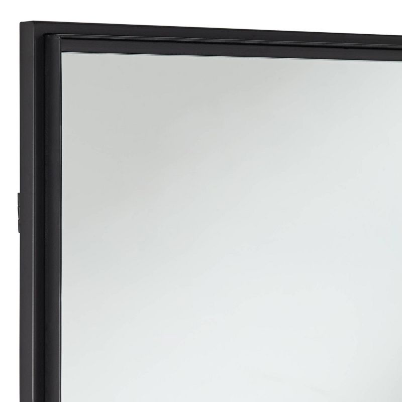 Uttermost Vega Matte Black 24" x 38" Rectangular Wall Mirror, 3 of 10