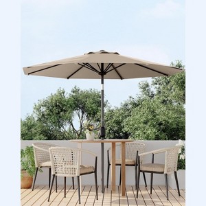 7.5FT Patio Umbrella with Tilt & Crank, 6-Rib UV Protective Canopy, Waterproof Outdoor Shade for Pool, Garden and Deck - 1 of 4