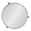 Kate and Laurel Aguilar Glam Drink Table, 9x9x23, Gold - 4 of 4