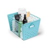 Spectrum Diversified Macklin Medium Basket Blue: Metal Utility Storage, Portable Organization, 10.4" H x 17.5" D - 3 of 4