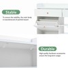 MAYEERTY Modern Tipping Bucket Shoe Cabinet, 4 Flip Drawers 2-Tier Multifunctional Shoe Storage, White - 4 of 4