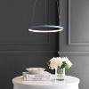 JONATHAN Y Brice Modern Contemporary Metal Round Dimmable Integrated LED Pendant - 3 of 4