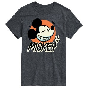 Men's - Disney - Mickey Peace Short Sleeve Graphic T-Shirt - 1 of 4