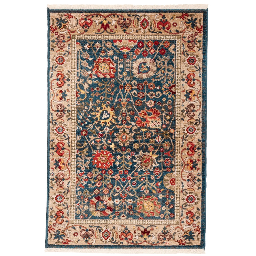 3'3inx4'10in Loomed Floral Accent Rug Blue - Safavieh