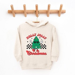 The Juniper Shop Holly Jolly Christmas Tree Toddler Graphic Hoodie - 1 of 3