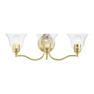 Livex Lighting Moreland 3 - Light Vanity in  Polished Brass - 1 of 4