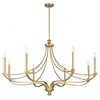 Savoy House Preserve 8 - Light Chandelier in  Warm Brass - 2 of 3