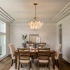 20 in. Modern Luxury Gold Chandelier, Elegant Round Pendant Light Fixture for Dining Room Bedroom - 4 of 4