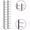 vidaXL Wall-mounted Wine Rack for 24 Bottles Black Iron - 4 of 4