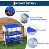 Chicken Nesting Box, 6-Hole Roll Away Egg Laying Box with Lid, Heavy-Duty Galvanized Steel Rustproof Design - Easy Egg Collection, Easy Clean - 4 of 4
