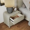 Roundhill Furniture Tavari Contemporary 2-Drawer Wood Nightstand, Light Gray - 3 of 4