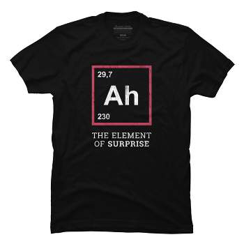 Men's Design By Humans Ah the element of surprise - funny gift idea By villainspirit T-Shirt