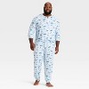 Men's "Tis the Ski-son!" Cozy Knit Holiday Matching Family Pajama Pants - Wondershop™ Blue - 3 of 4