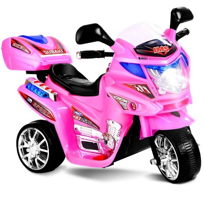 Kidzone Kids Ride-on Scooter Toy Bike 3-wheel Motorbike 6V Battery Electric outlets Pink