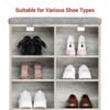 Shoe Cabinet with Removable Cushion - 3-Tier Storage Organizer with Adjustable Shelves - 4 of 4
