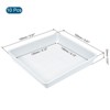 Unique Bargains Indoor Outdoor Plastic Square Flower Drip Trays Plant Pot Saucer 10 Pcs - 2 of 4