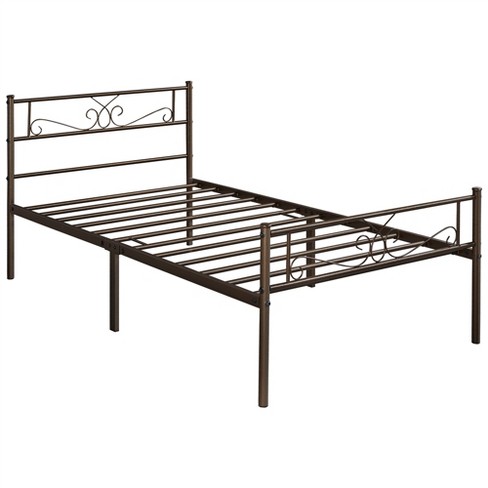 Yaheetech Metal-framed Platform Bed With Headboard And Footboard ...