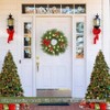 26 Inch Artificial Green Pine Wreath for Front Door Indoor Outdoor Decor Winter Farmhouse Hanging Wall Window Porch Large Green Wreath - 4 of 4