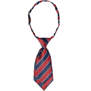 Elerevyo Women's Adjustable Stripe Plastic Clip Closure Bow Tie One Size - 1 of 4