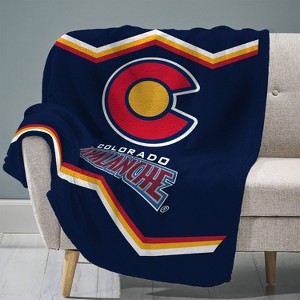 Sleep Squad Colorado Avalanche Reverse Retro 60 x 80 Raschel Plush Blanket - 1 of 4