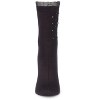 Memoi Women's Punk Rock Studded Bamboo Blend Fashion Crew Sock Black 9-11 - 2 of 4