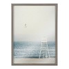 18" x 24" Blake Off Duty Framed Printed Glass Gray - Kate & Laurel All Things Decor: Coastal Nautical Wall Decor, Modern Art - 2 of 4