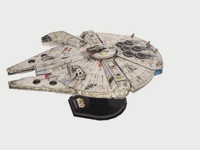 Star Wars Millennium Falcon 4D Build 3D Model Kit