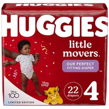 Huggies Little Movers Baby Disposable Diapers Jumbo Pack - Size 4 - 22ct