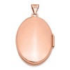 Black Bow Jewelry 14k Rose Gold 26mm Domed Locket in Polished 14k Rose Gold - 3 of 4