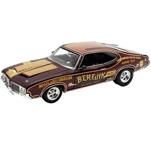 1970 Oldsmobile 442 W30 "Berejik Olds" Brown with Gold Graphics Limited Edition to 402 pieces 1/18 Diecast Model Car by ACME - 1 of 4