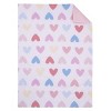 Everything Kids Hearts Pink, Blue and White Little Girl Big Heart 4 Piece Toddler Bed Set - 2 of 4