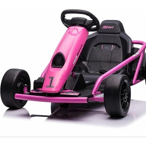 24V Go Kart for Kids, 300W*2 Extra Powerful Motors, 9Ah Large Battery 8.1MPH High Speed Drifting with Music, Horn, Max Load - 1 of 4