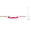 EVERLY JEWELRY | Rose Plated Sterling Silver 3/4ct TGW Pink Tourmaline Bead Bar Necklace, 16.5 inc + 2 inc - 2 of 4