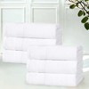 Classic Zero Twist Cotton Medium Weight Ultra-Soft Absorbent Towel Set by Blue Nile Mills - 2 of 4